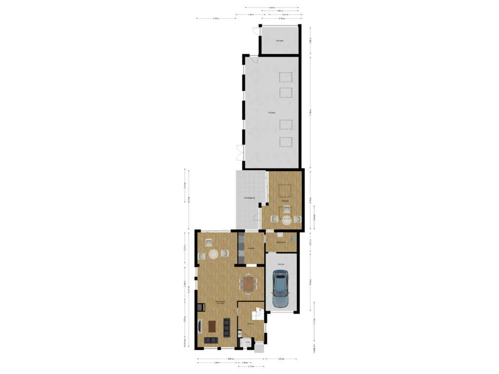 Bekijk plattegrond van Begane grond van Boerenkamplaan 161