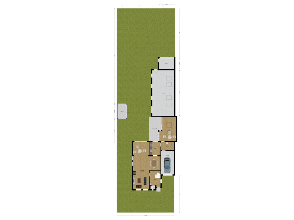 Bekijk plattegrond van Situatie van Boerenkamplaan 161