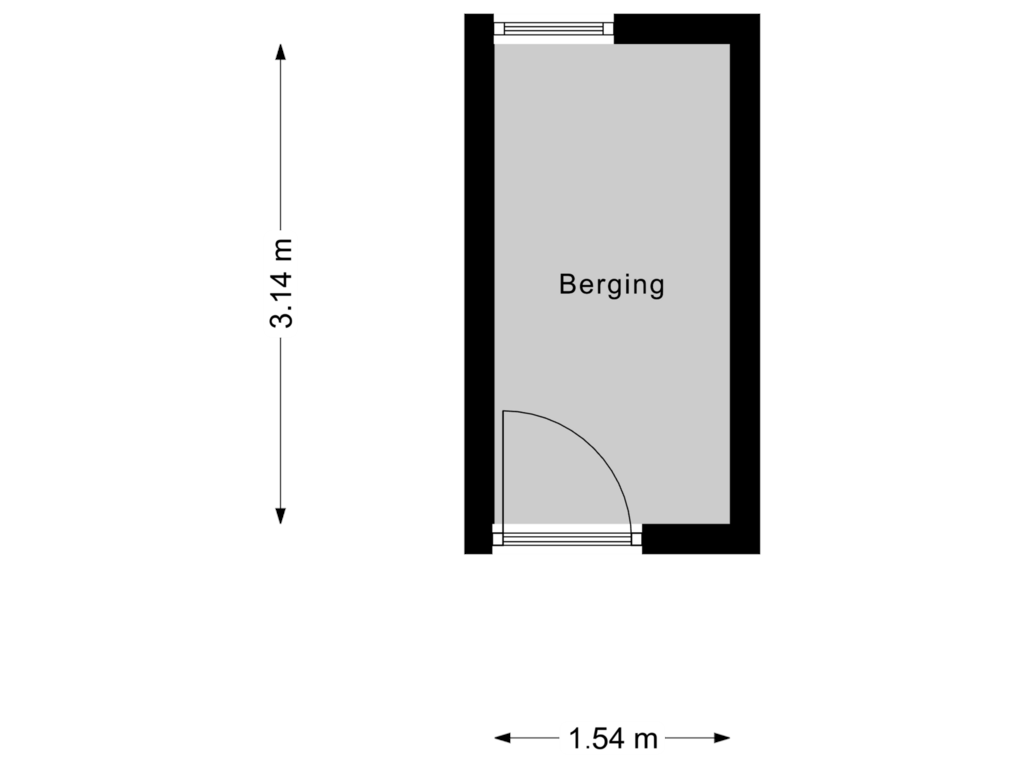 Bekijk plattegrond van Berging van Strengen 102