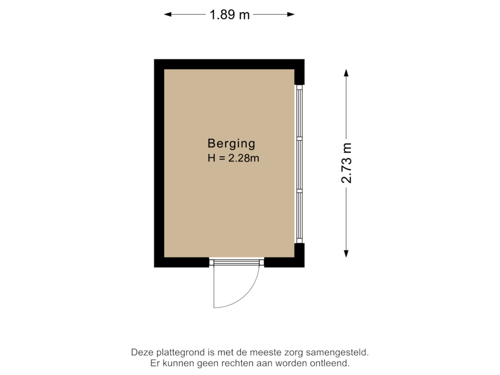 Bekijk plattegrond van Berging van Jan van der Heijdenstraat 11