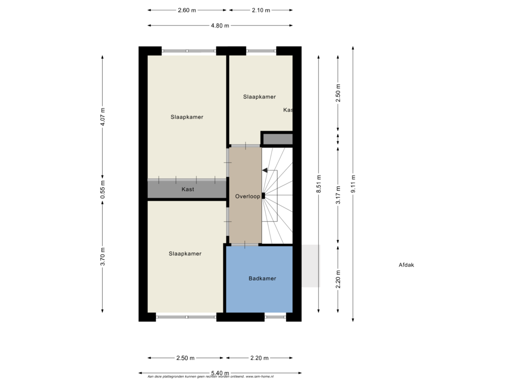 Bekijk plattegrond van 1e Verdieping van Kerkekkers 2