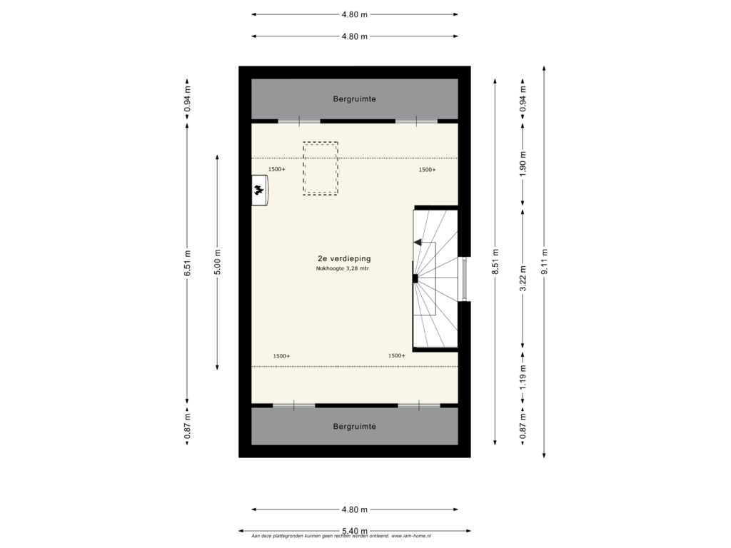 Bekijk plattegrond van 2e Verdieping van Kerkekkers 2