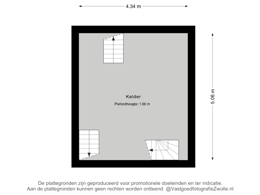 View floorplan of Kelder of Walstraat 18