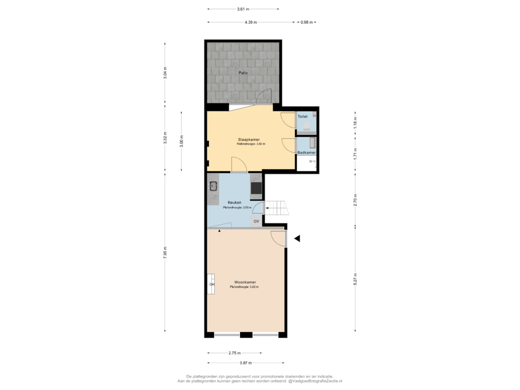 View floorplan of Begane Grond of Walstraat 18