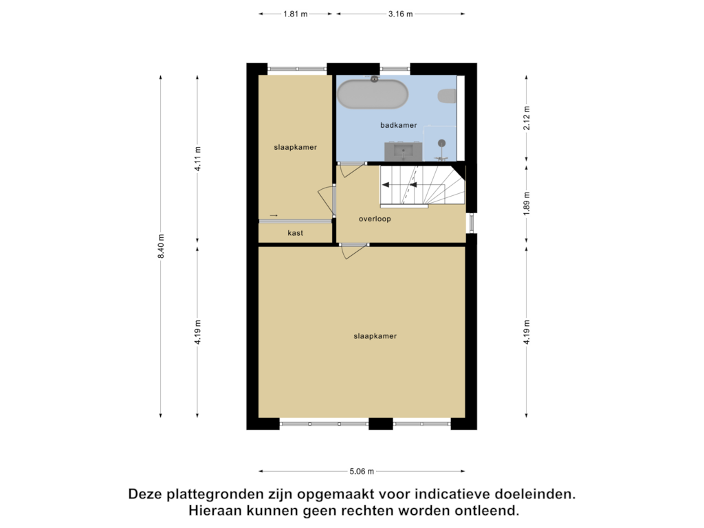 Bekijk plattegrond van Eerste Verdieping van De Hasselt 6