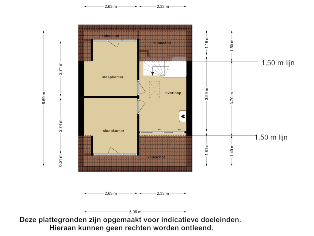 Bekijk plattegrond van Tweede Verdieping van De Hasselt 6