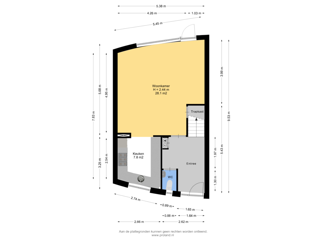 View floorplan of Begane Grond of Wim Sonneveldstraat 39