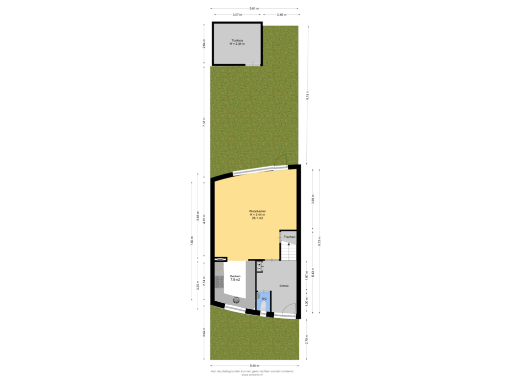 View floorplan of Begane Grond Met Tuin of Wim Sonneveldstraat 39