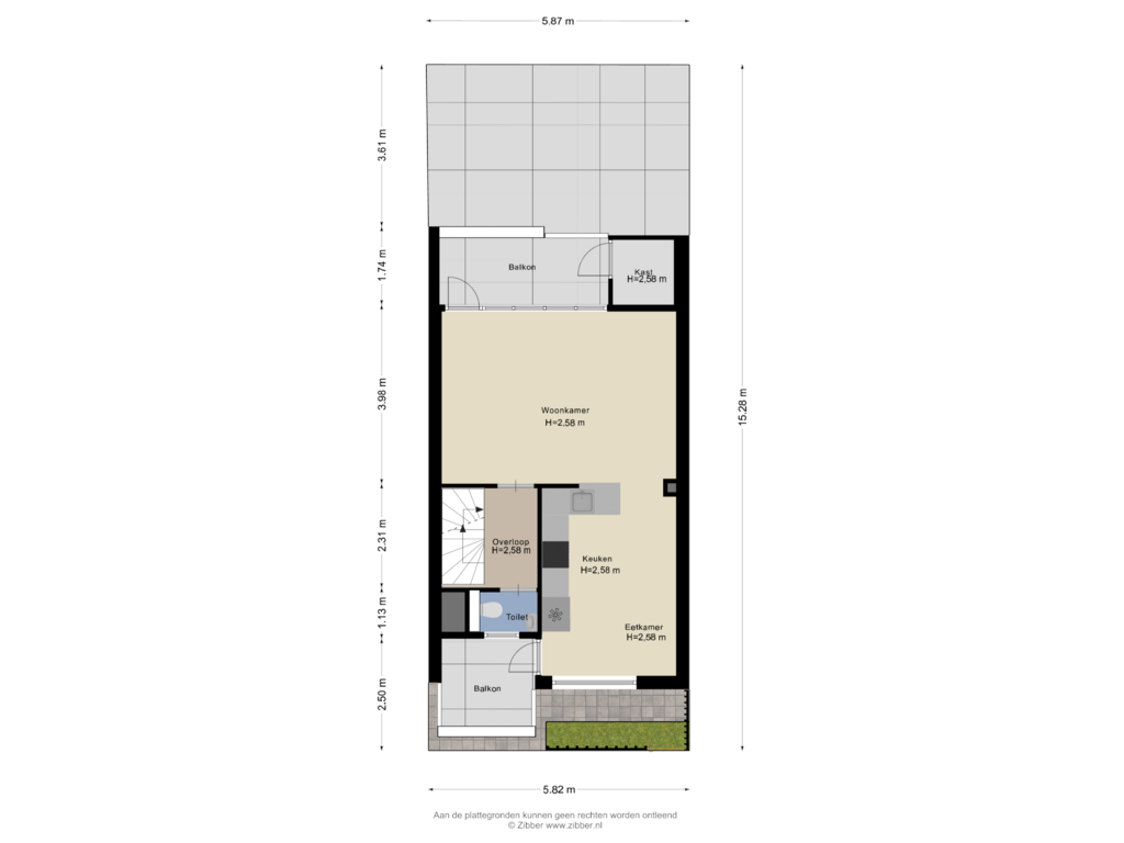 View floorplan of Eerste verdieping_Tuin of Vlinderveen 207