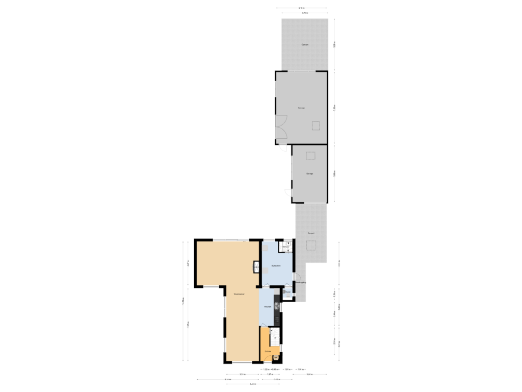 View floorplan of Begane grond of Herenstraat 84