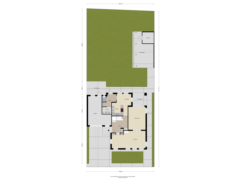 Bekijk plattegrond van Begane Grond (Tuin) van Den Ong 35