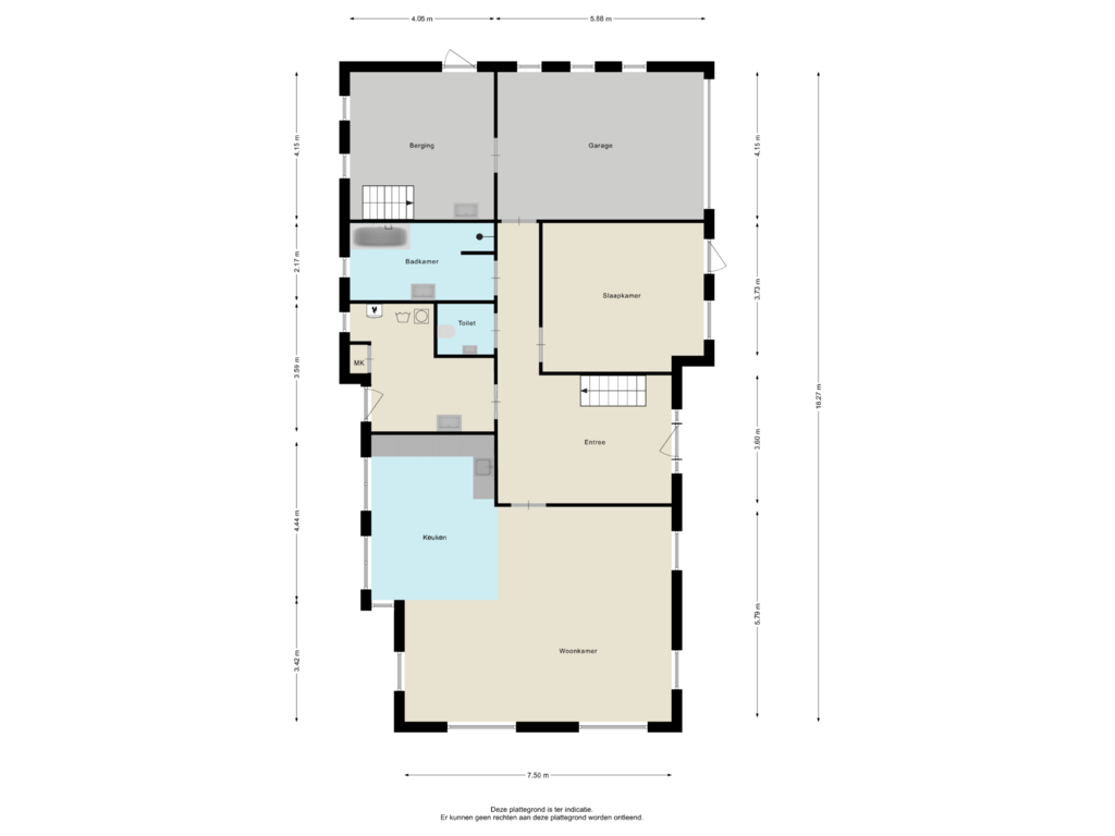 Bekijk plattegrond van Begane grond van Oranjekanaal N.Z. 24