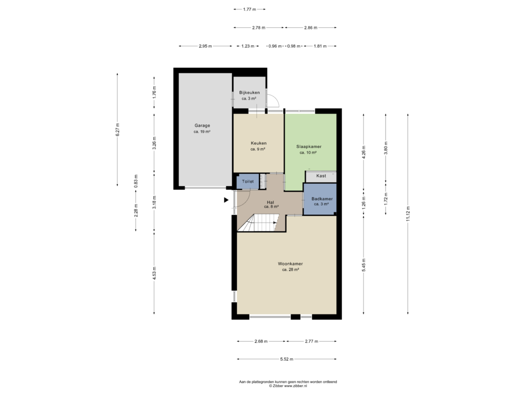 View floorplan of Begane grond of Veenakker 17