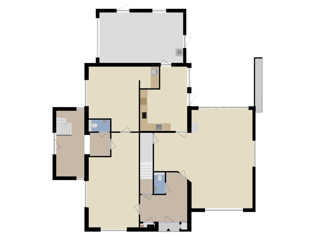 Bekijk plattegrond van Begane Grond van Amroth 14