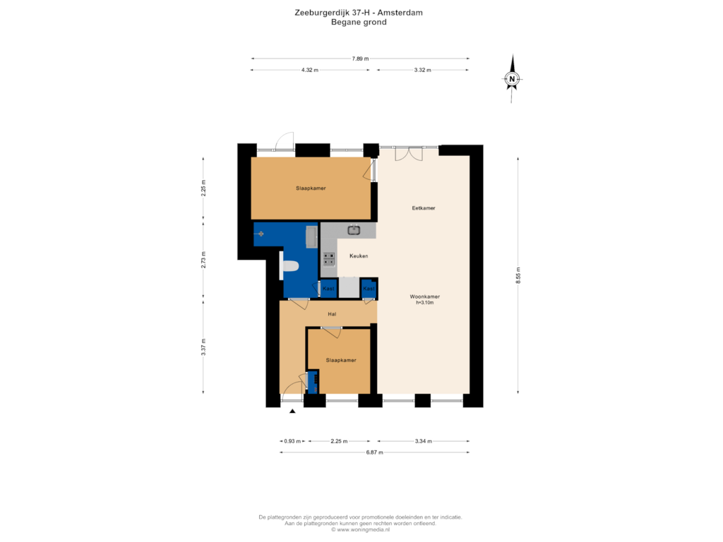 Bekijk plattegrond van Begane_grond van Zeeburgerdijk 37-H