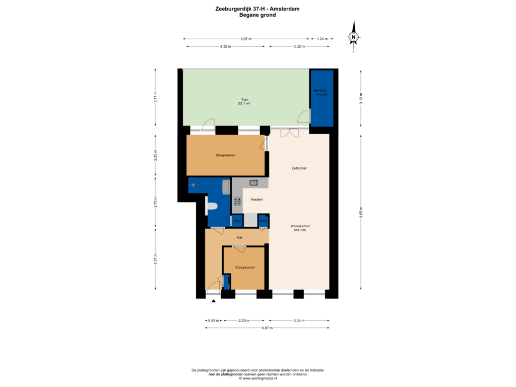 Bekijk plattegrond van Begane_grond garden van Zeeburgerdijk 37-H