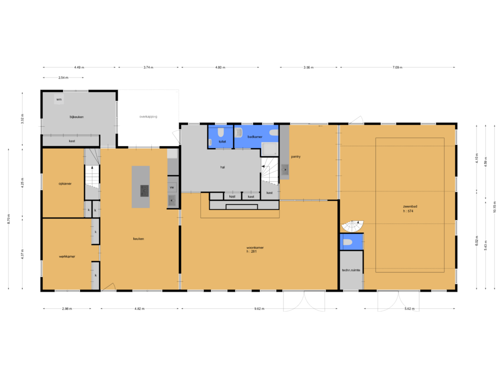 Bekijk plattegrond van begane grond van Witrijtseweg 18