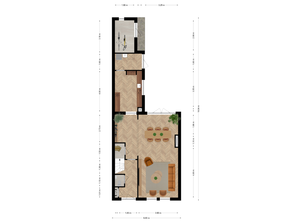 Bekijk plattegrond van Begane grond van St. Antoniusstraat 37