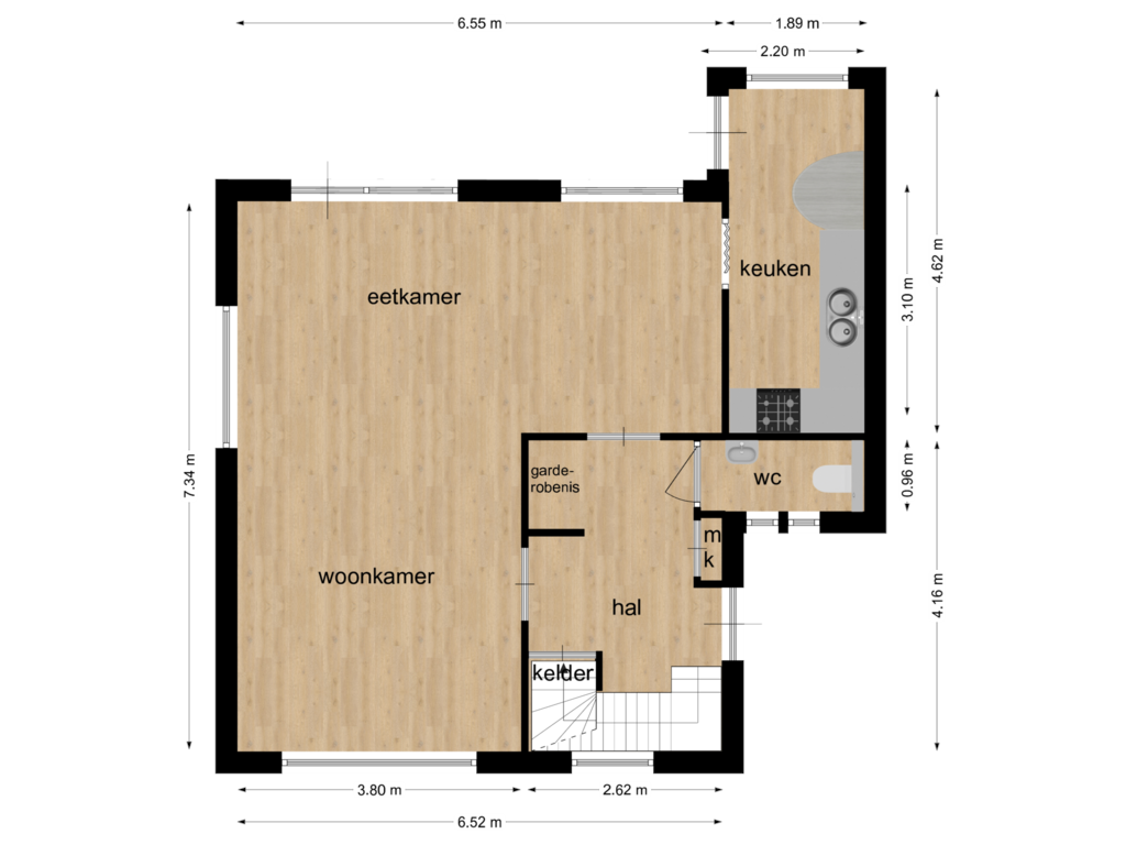 Bekijk plattegrond van Begane grond van Prinsbisdomstraat 33