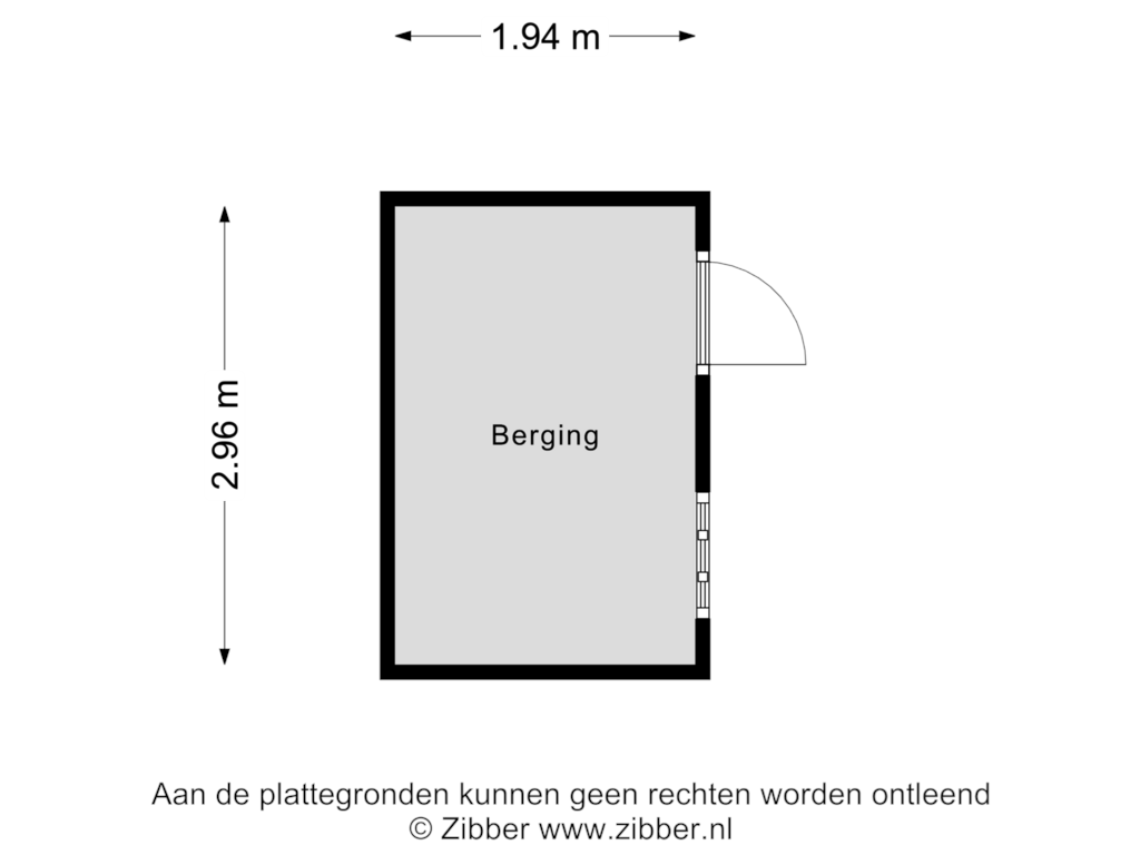 View floorplan of Berging of Joossesweg 206