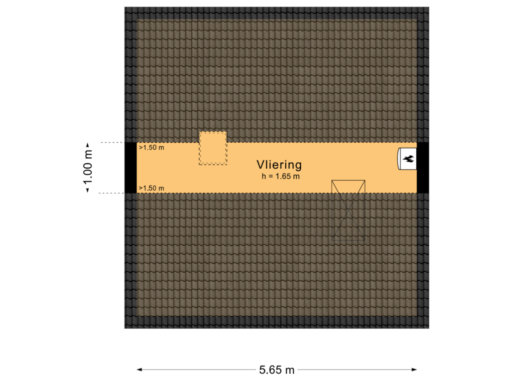 Bekijk plattegrond van Vliering van Pater de Witstraat 59