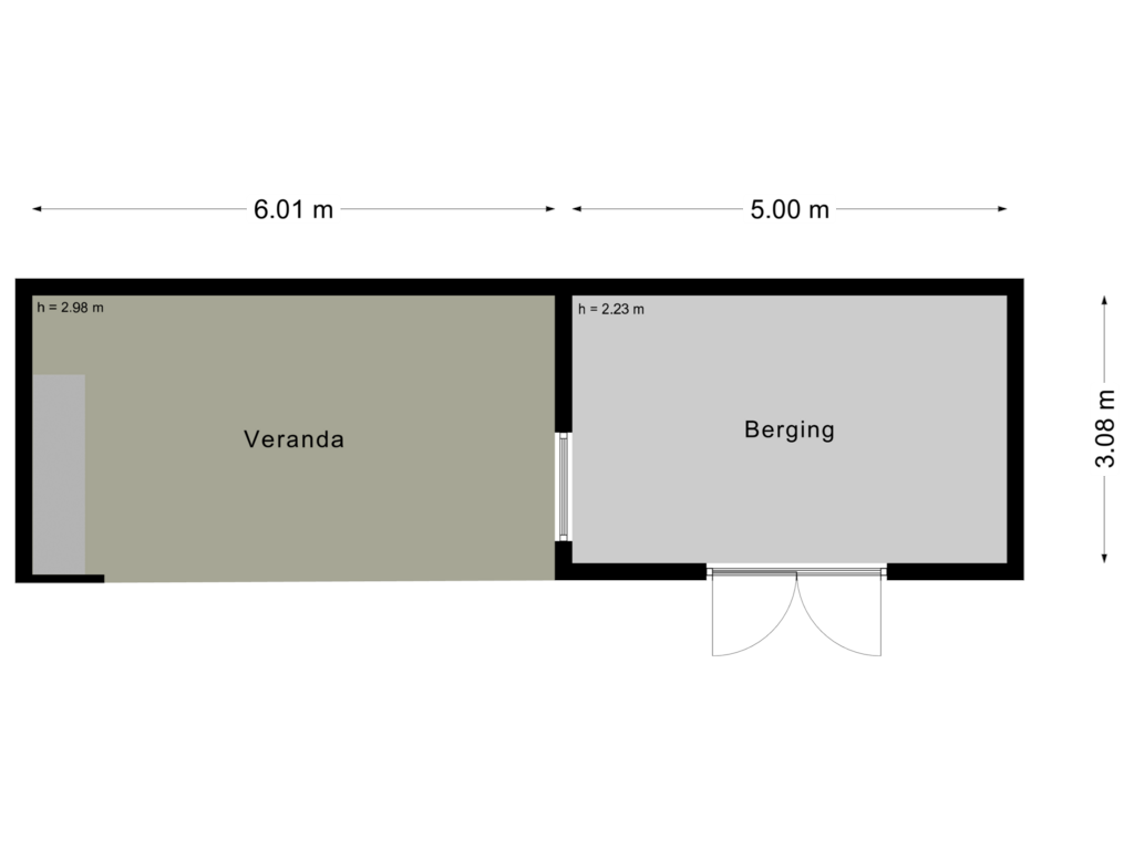 Bekijk plattegrond van Veranda van Pater de Witstraat 59