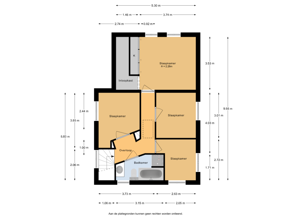 Bekijk plattegrond van 1e Verdieping van A.G. Wijersweg 7