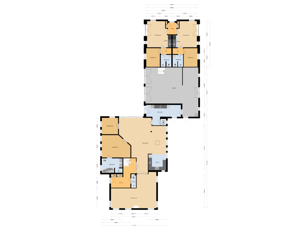 Bekijk plattegrond van Begane grond van Dwingelerweg 22