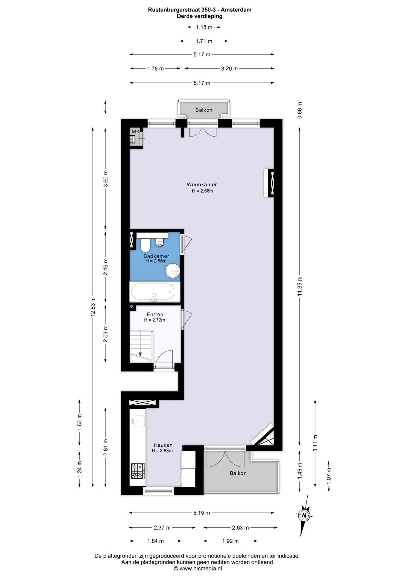 Foto 5 van Rustenburgerstraat 350-3