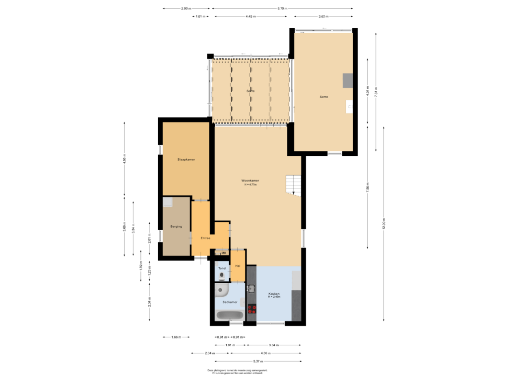 Bekijk plattegrond van Begane grond van Kemphaan 1