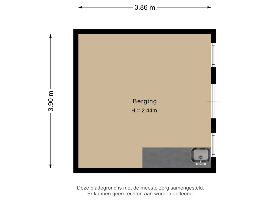 Bekijk plattegrond van Berging van Kemphaan 1