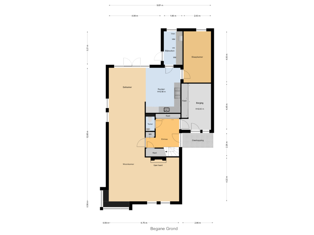 Bekijk plattegrond van Begane Grond van Tolheksbos 6