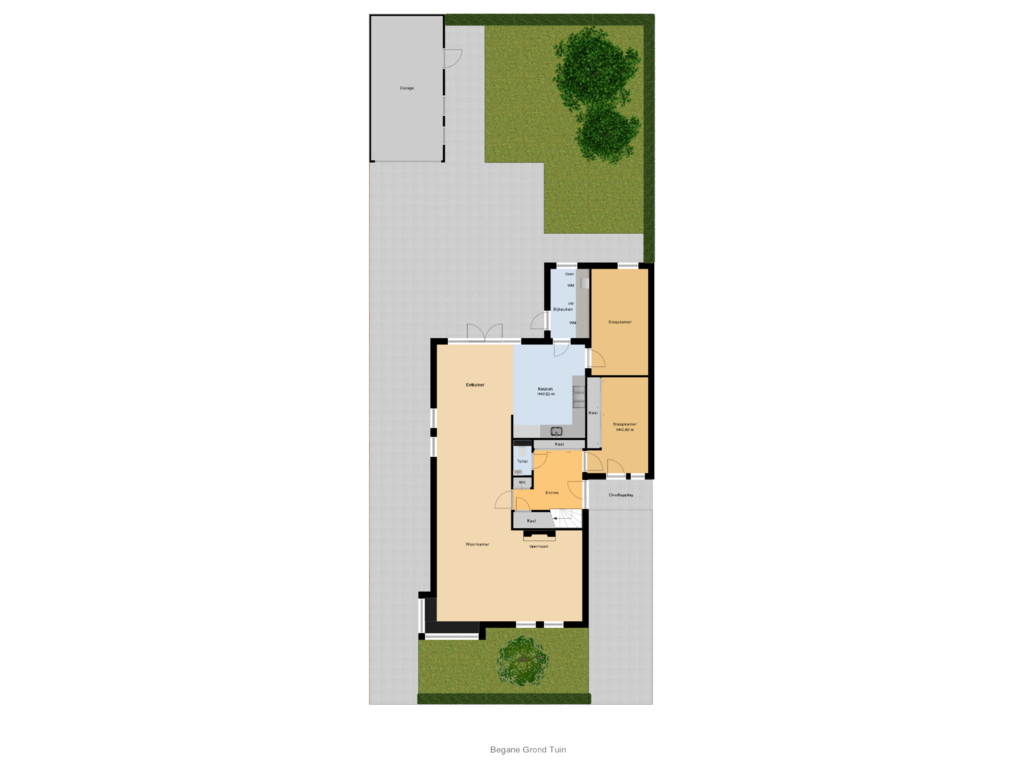 Bekijk plattegrond van Begane Grond Tuin van Tolheksbos 6