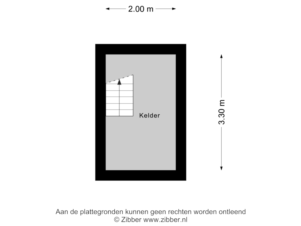 Bekijk plattegrond van Kelder van Weibuorren 26-A