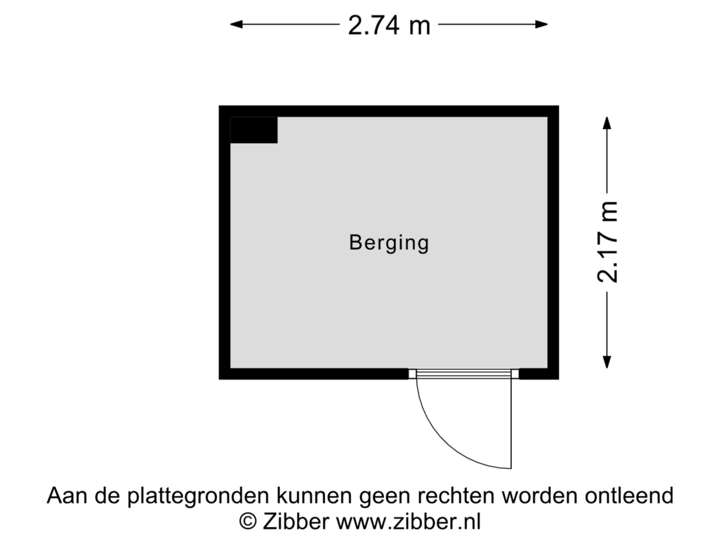 Bekijk plattegrond van Berging van Hendrik Ringershof 17