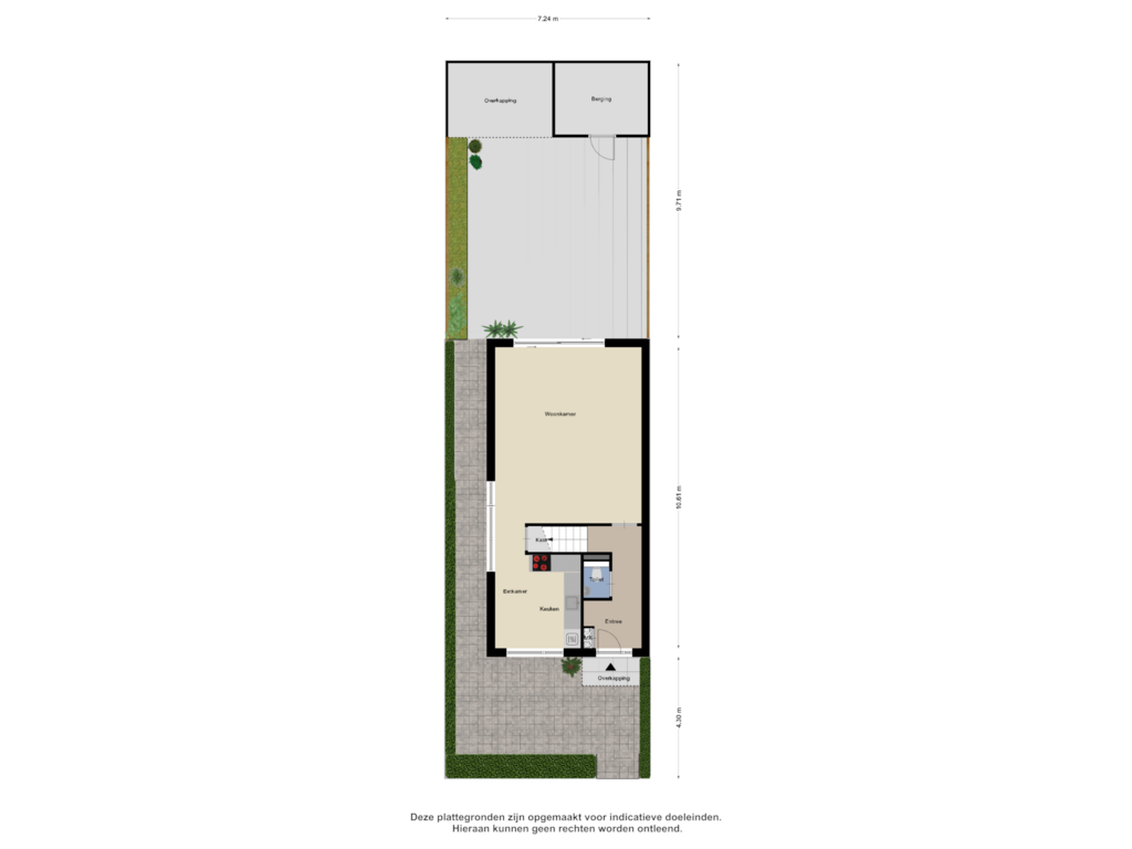 Bekijk plattegrond van Begane Grond _Tuin van Bretagnesingel 158