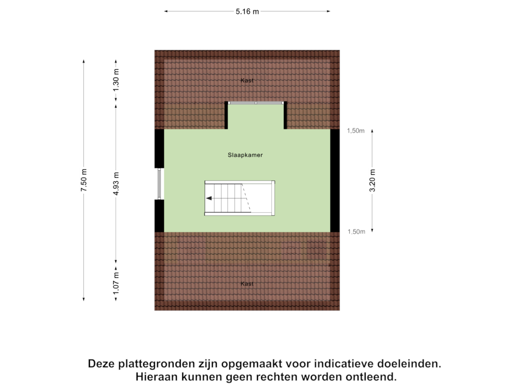 Bekijk plattegrond van Tweede Verdieping van Bretagnesingel 158