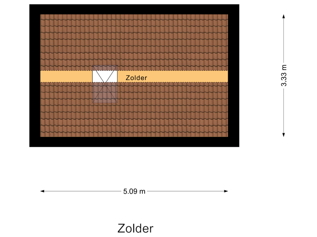 Bekijk plattegrond van Zolder van Statenlaan 73