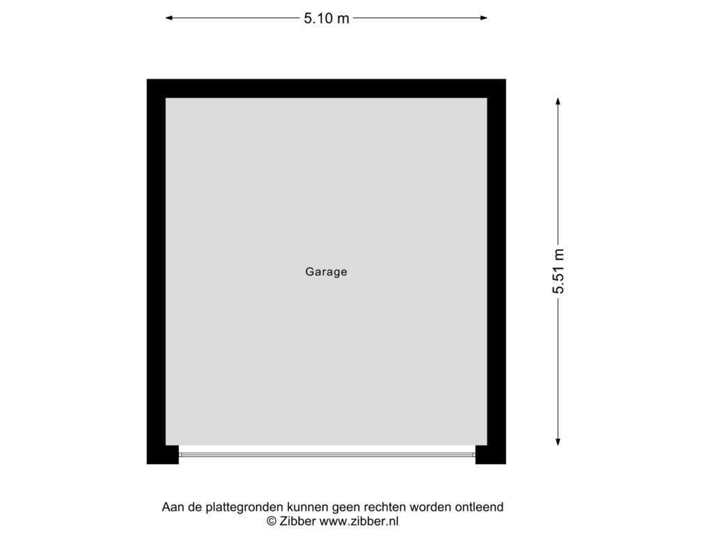 View floorplan of Garage of Grote Spie 39