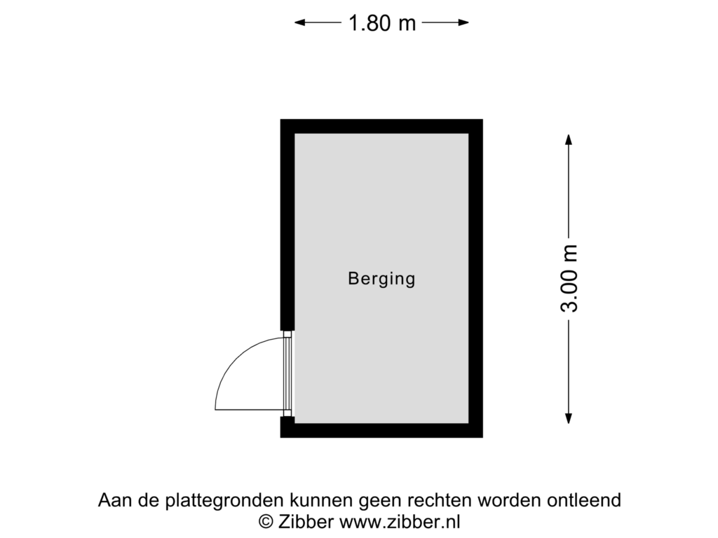 View floorplan of Berging of Grote Spie 39