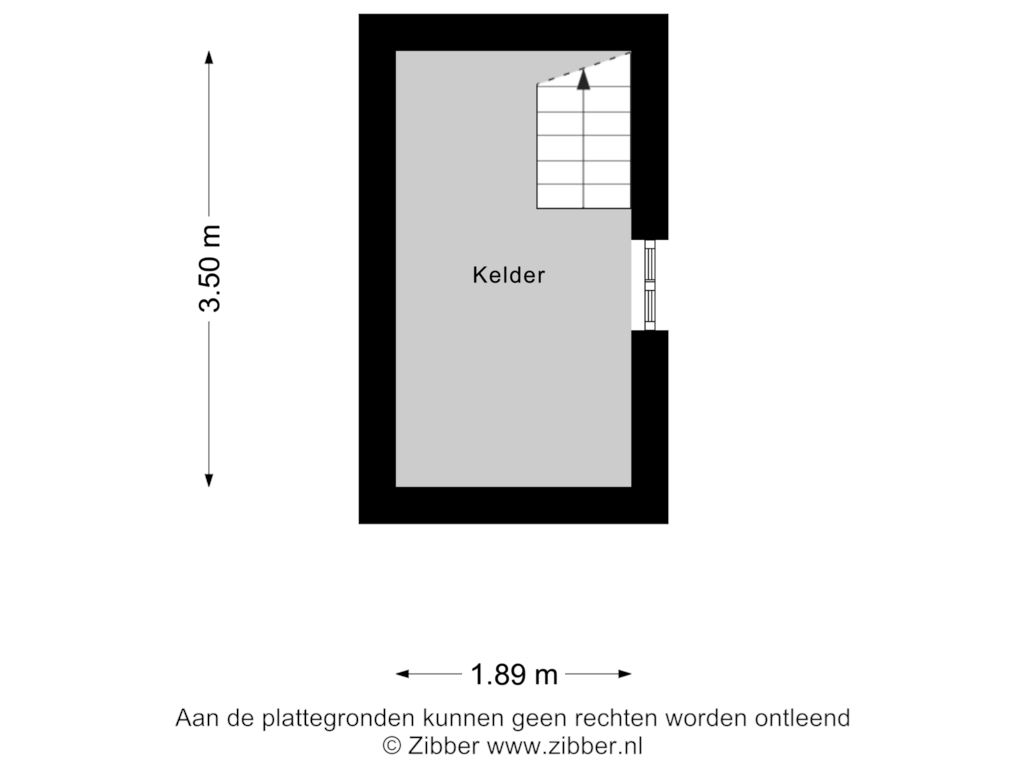 View floorplan of Kelder of Wanroijseweg 16