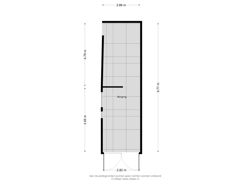 View floorplan of Overkapping of Wanroijseweg 16