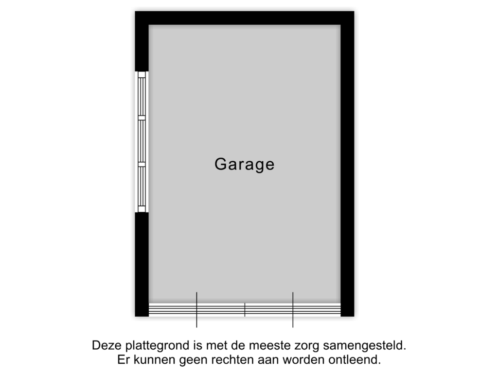 Bekijk plattegrond van Garage van Beneden Oosterdiep 32