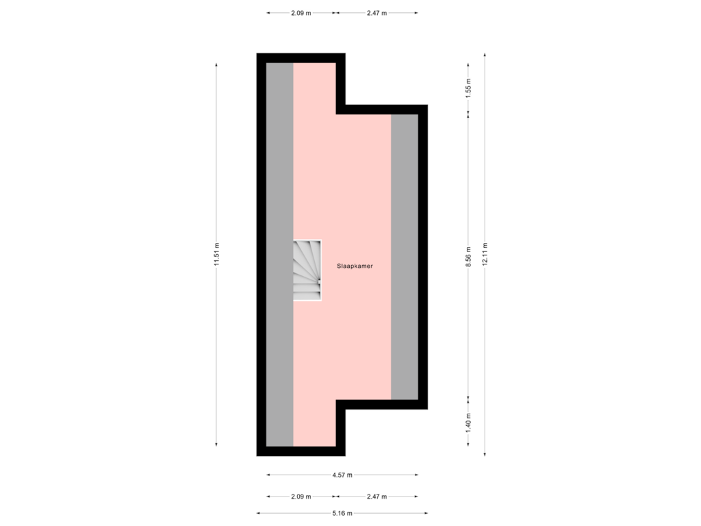 Bekijk plattegrond van Tweede verdieping van Dreef 34