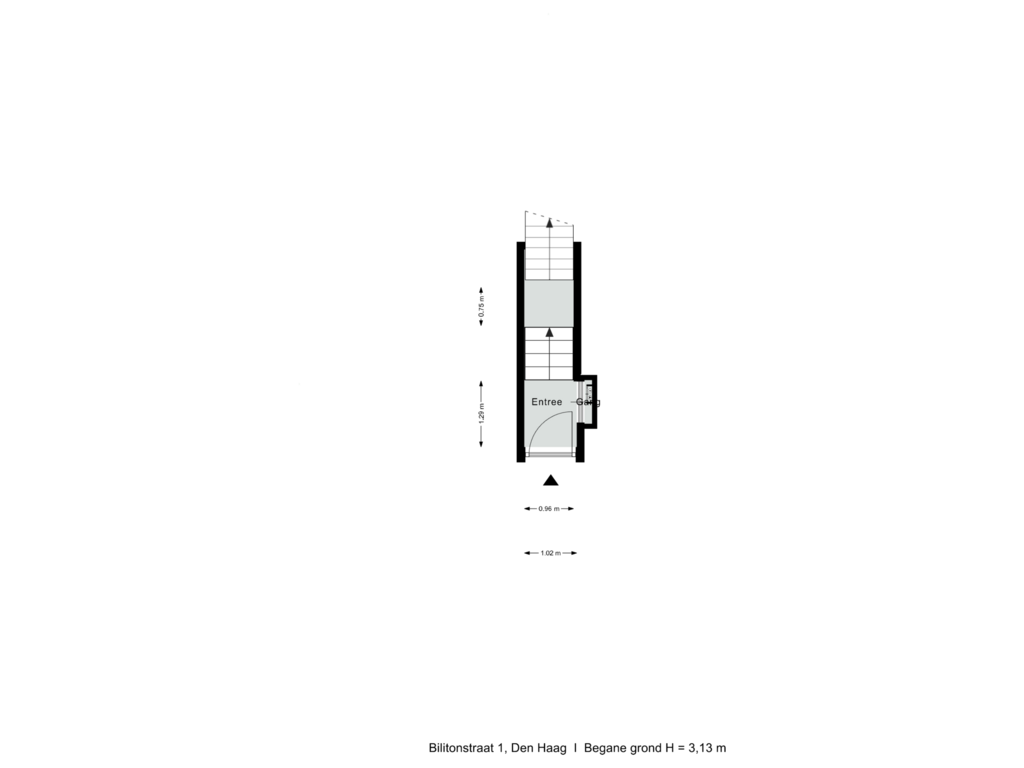 View floorplan of Begane grond of Billitonstraat 1