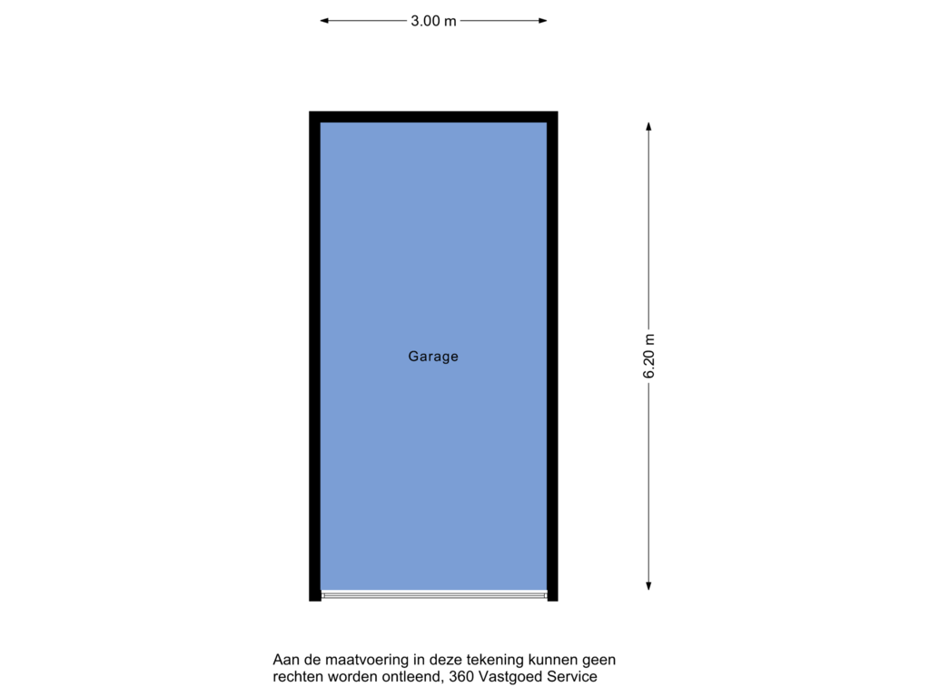 View floorplan of Garage of Jansbinnensingel 20-3