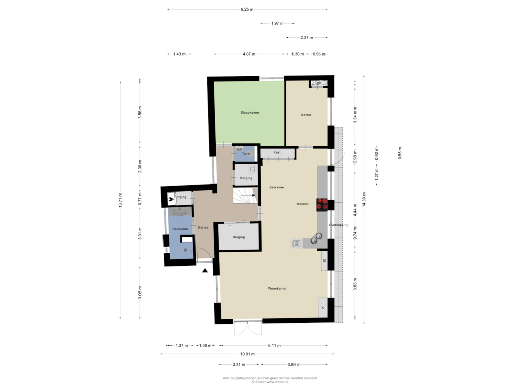 View floorplan of Begane grond of Lijnt 2