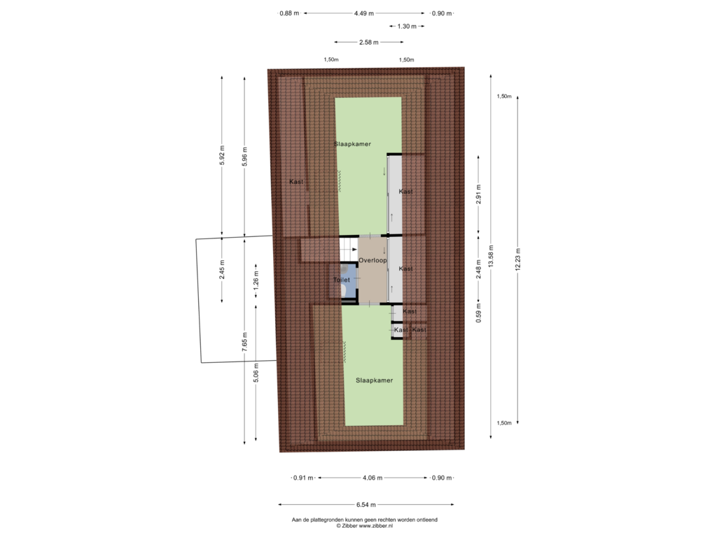 View floorplan of Eerste Verdieping of Lijnt 2