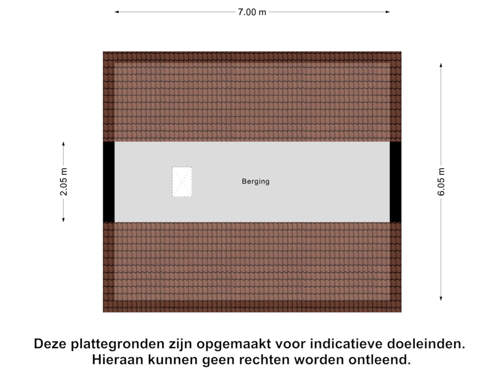 View floorplan of Zolder of Dr.Dreeslaan 27