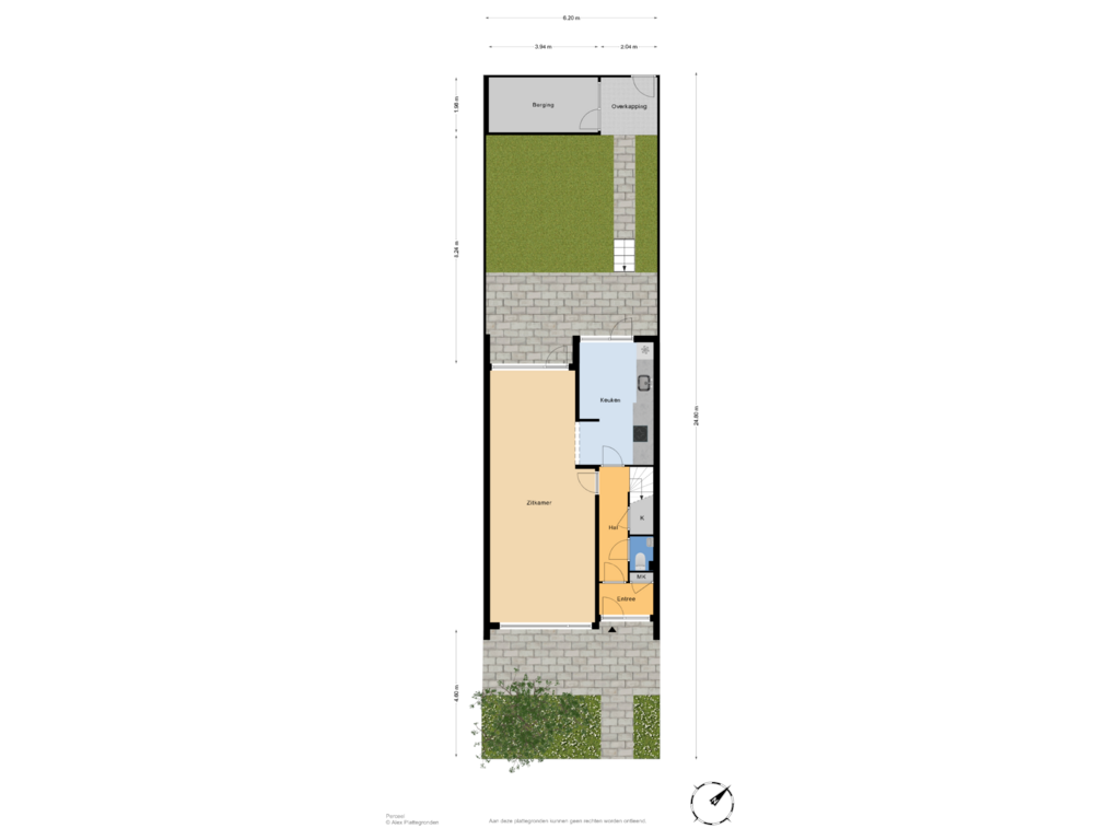 View floorplan of Perceel of Van Duivenvoordelaan 81